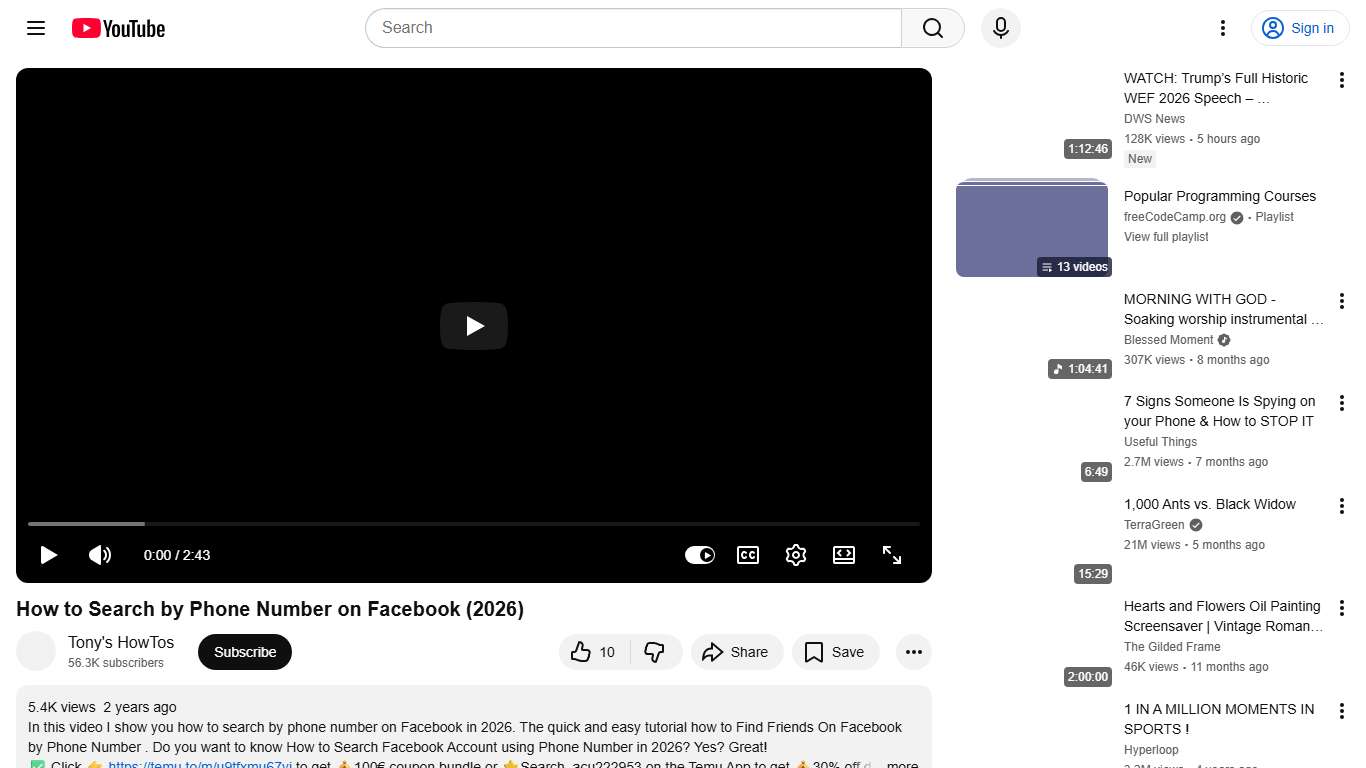 How to Search by Phone Number on Facebook (2026) - YouTube